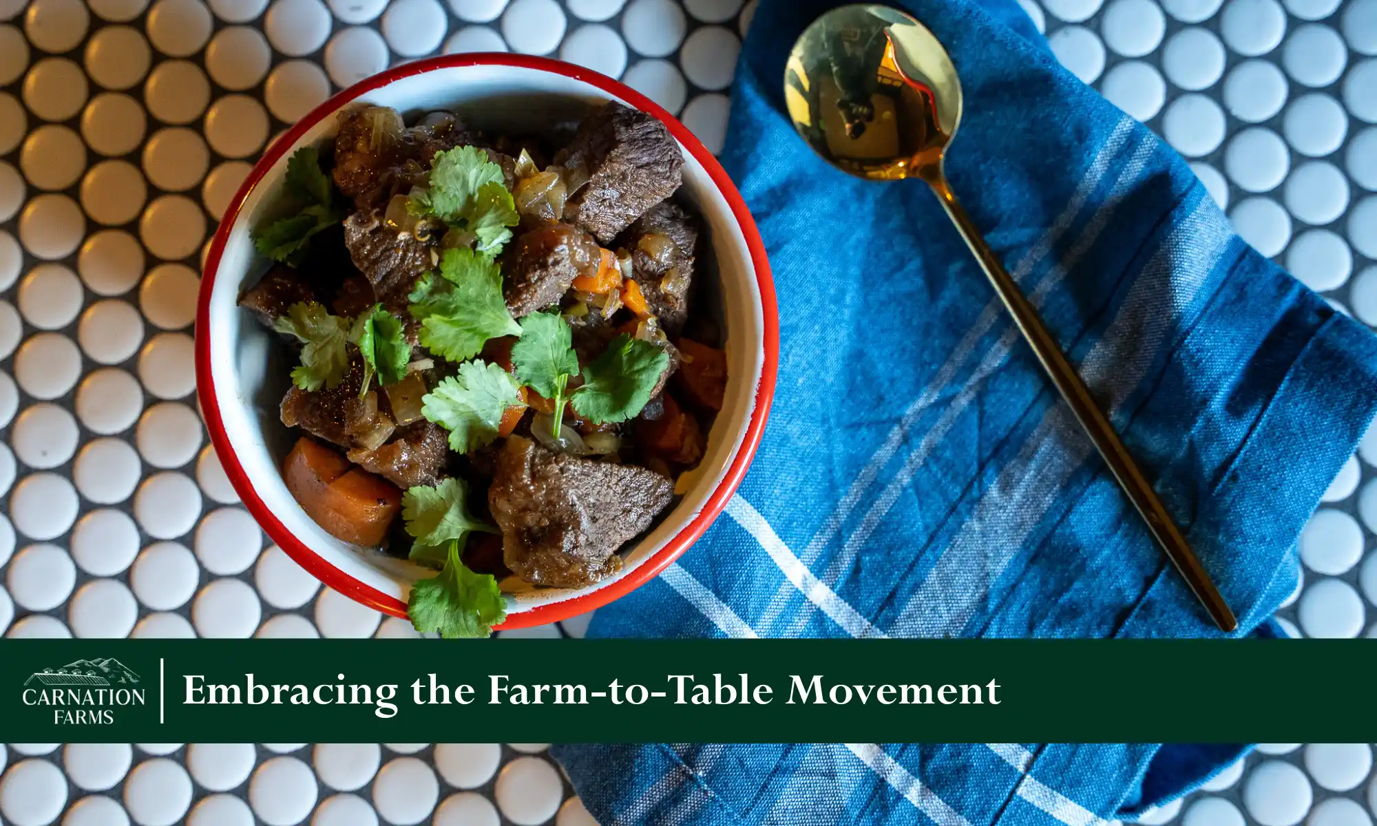 Farm to table dish with Snoqualmie Valley meat.
