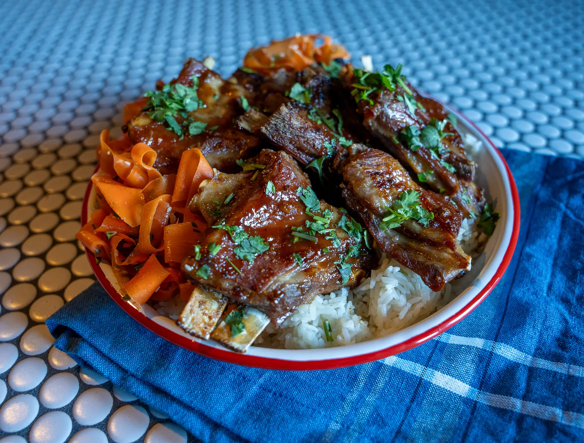 Miso Lemongrass Glazed Lamb Ribs